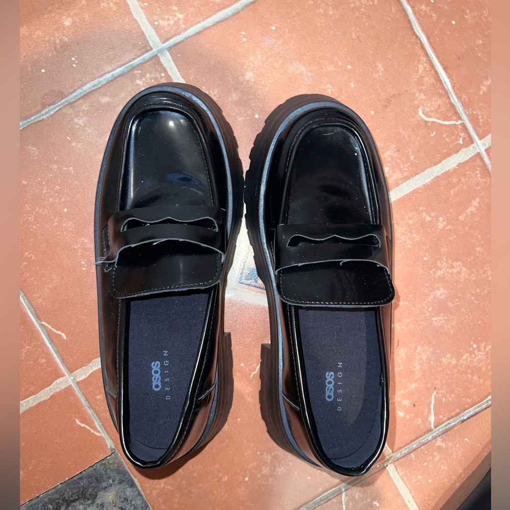 ASOS chunky loafers.